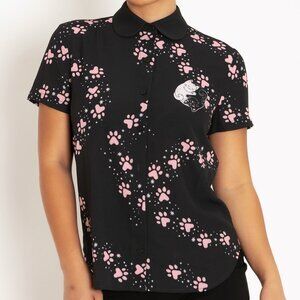 Blackmilk Cat Paws Button Up Shirt